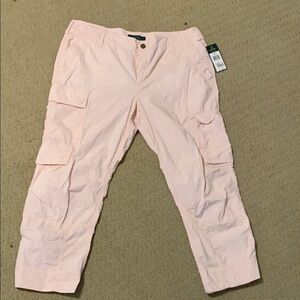 Ralph Lauren Pink Cargo Pants NWT